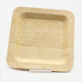 Disposable food grade bamboo serving leaf plate for party